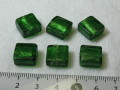 ベネチアン風ガラス　正方形　約12×5ｍｍ　グリーン