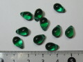 チェコビーズ　ティアドロップ　６×９ミリ　(10ヶ入り)　エメラルド