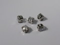 キュービック　角型　４mm　(５個入り)　ロジウムクリスタル