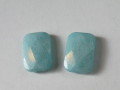 天然石　25×18ミリ　レクタングルカット　アマゾナイト