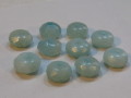 天然石　５×１０ミリ　ボタンカット　アマゾナイト