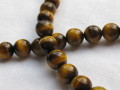 天然石　８ミリ　ラウンド　タイガーアイ　Ａ