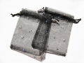 アクセサリーポーチ　９×１２ｃｍ　ドット　ブラック