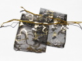 アクセサリーポーチ　７×８ｃｍ　ハート　ブラック
