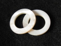 シェルパーツ　30ミリ　丸形・リング　ナチュラルカラー