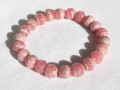 天然石ブレスレット　ラウンドタイプ　２２玉　　8.5~8.0ミリ　インカローズ