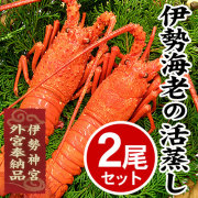 伊勢海老の活蒸し ２尾[冷凍]