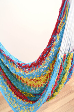 Sale♪メキシカンチェアハンモック（ネット）ラージ「マルチカラーB」