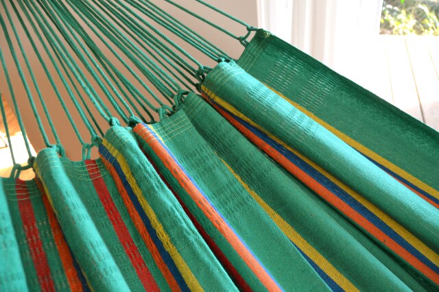 ブラジリアンハンモック(布タイプ)ダブル クラシックグリーン