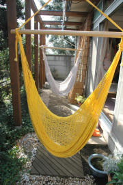 メキシカンチェアハンモック（ネット）  ラージ　「イエロー」