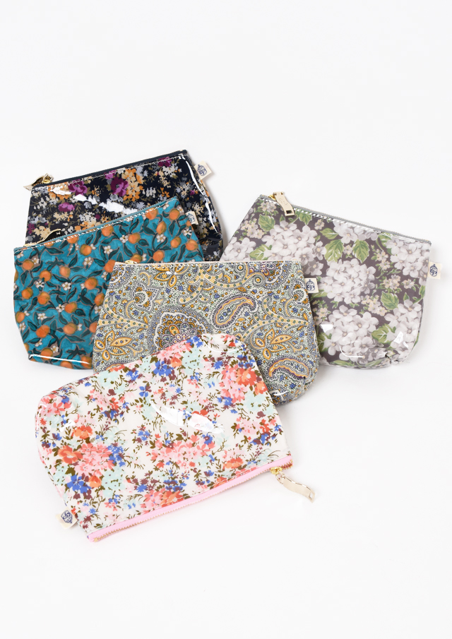 リバティプリントポーチ