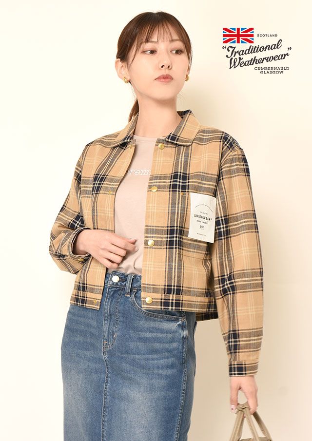 ◆TraditionalWeatherwear｜トラディショナルウェザーウェア｜WorkJacket201 ｜コットンツイルチェックワークジャケット【BL0534NP】【26】