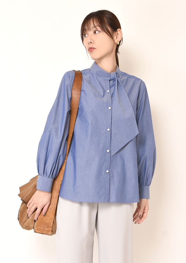 ◆コットンタイプライタースカーフタイシャツ【H160010】【26】