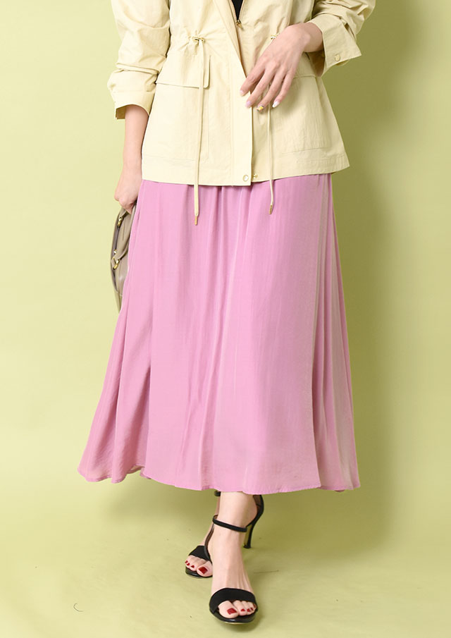 ◆エアリーカラーギャザースカート【H19250】【27】