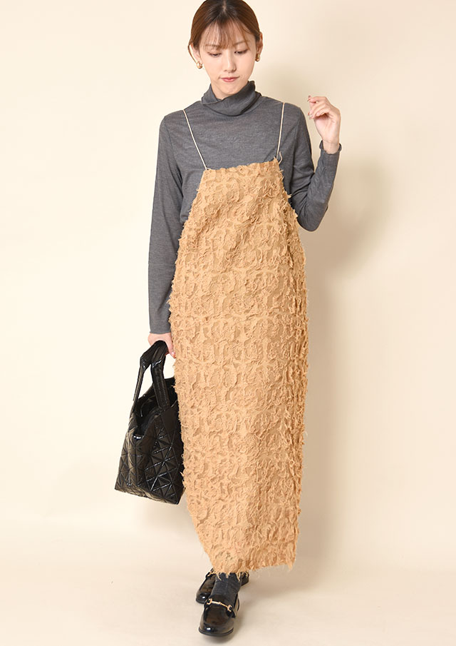 ◇◆カットジャガードキャミソールワンピース【H40109】【26】