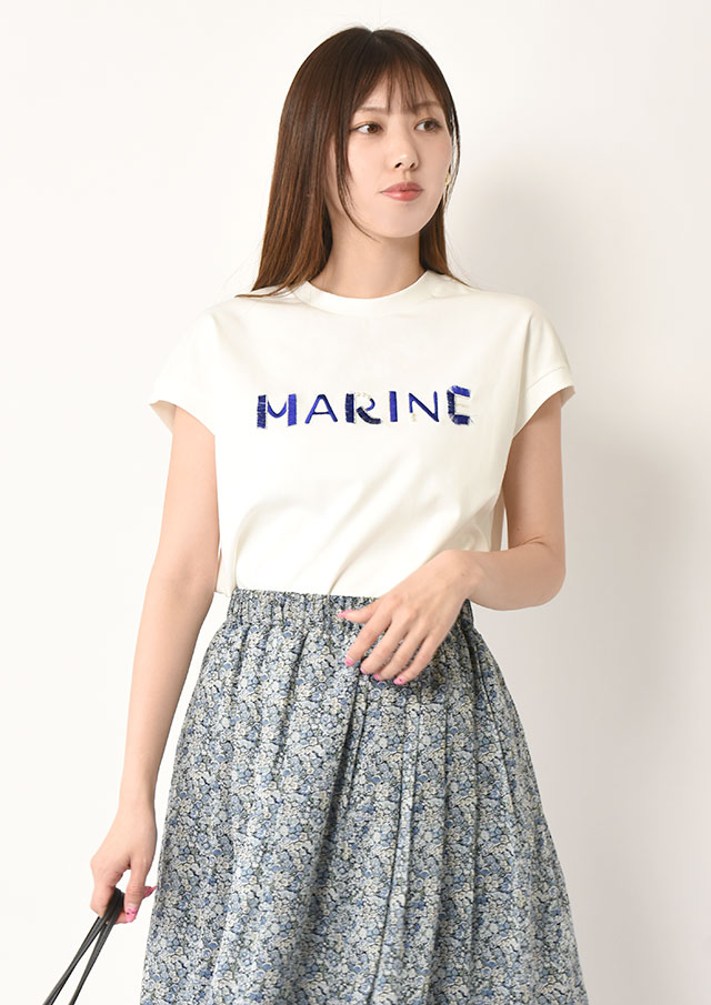 ◆フリンジロゴTシャツ【H7621001】【27】