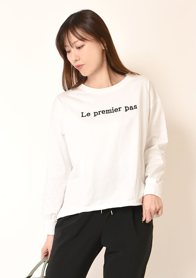 ◆ロゴ刺繍ドロストヘムプルオーバーカットソー【H81509】【26】