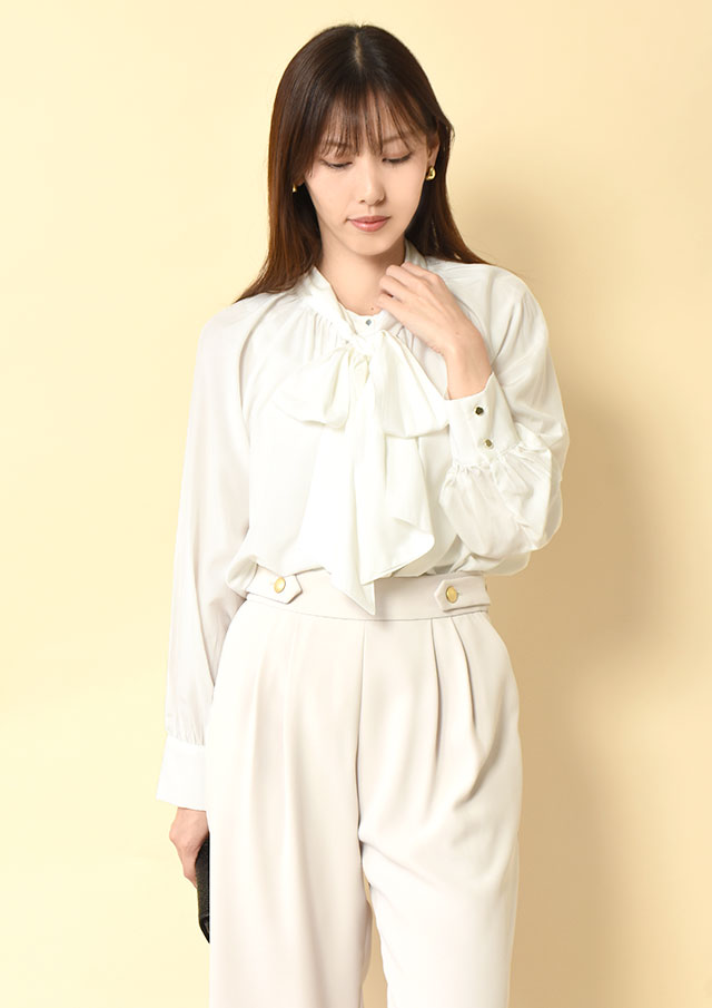 ◆テトロンローンボウタイ付きシャツ【H8868364】【26】