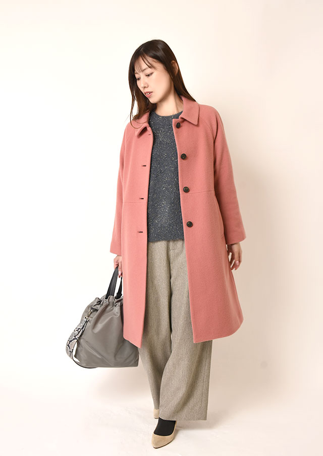 ◆S110ウールビーバーステンカラーロングコート【H893388】【26】