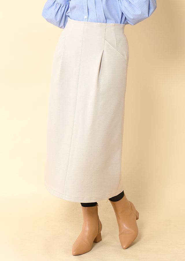 ◇◆ウールブレンドポンチタイトスカート【HU2353】【26】
