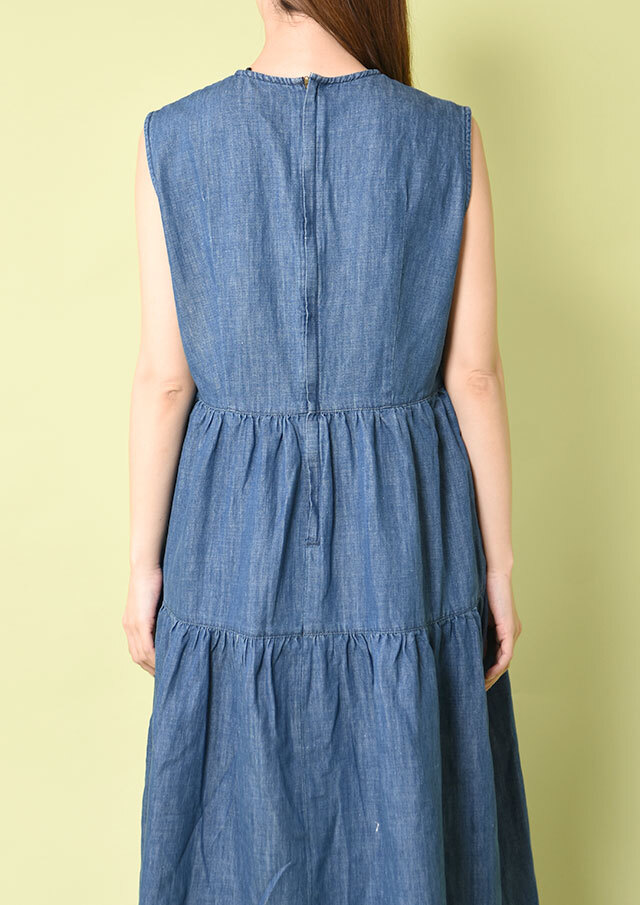 HeaIthy DENIMワンピース WEB限定】【Healthy DENIM(ヘルシーデニム)】ギャザーワンピース