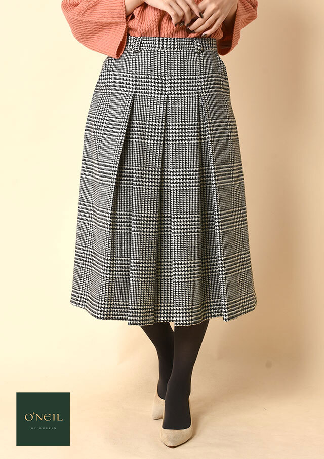 ◆ONeil_of_Dublin|オニール・オブ・ダブリン|ソフトボックスプリーツスカート【24873】【26】