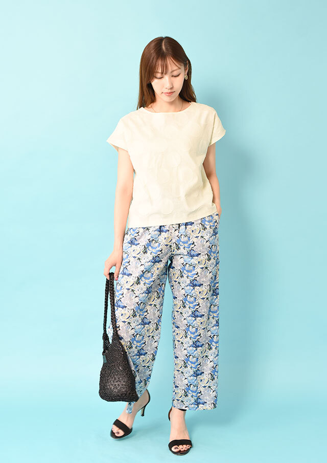 リバティプリント イージーパンツ Sサイズ リバティプリントイージーパンツ｜BIGI online store - ビギ