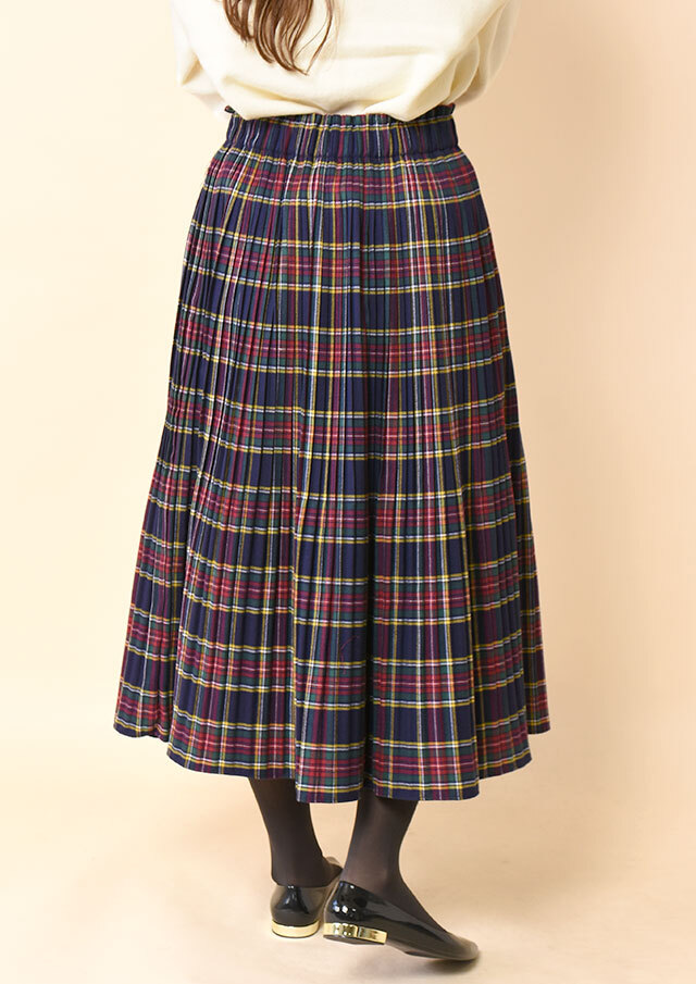 CRESCENT チェックスカート チェックフリンジスカート(レッド) - seventen