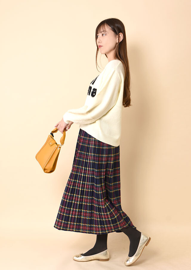 チェック柄プリーツスカート インパン裏地付きチェック柄プリーツスカート[tu963] | レディース