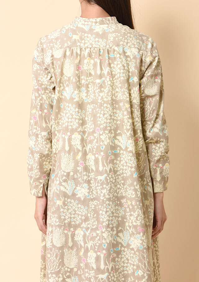 キナコ様 リバティコーデュロイ Aラインワンピース リバティコーデュロイAラインシャツワンピース