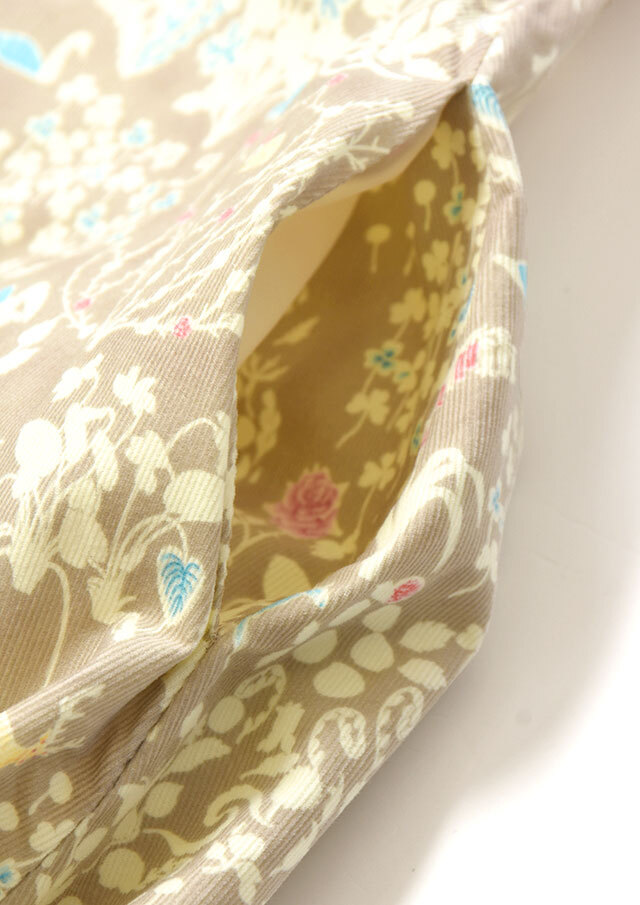 キナコ様 リバティコーデュロイ Aラインワンピース リバティ