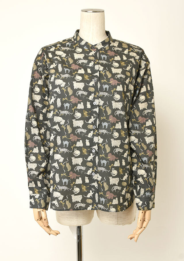 ◆リバティバンドカラードロップショルダーシャツ【2611026PN】【27】