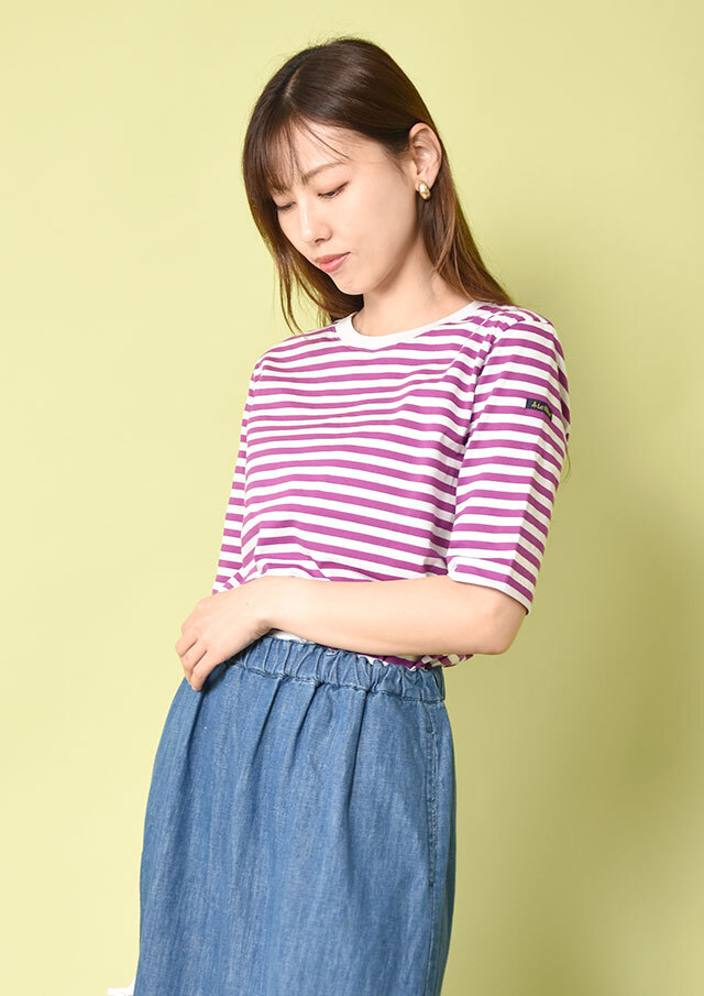 ◇◆LeMinor｜ルミノア｜LILITH｜ボーダー5分袖Tシャツ【28JG18204】【26】