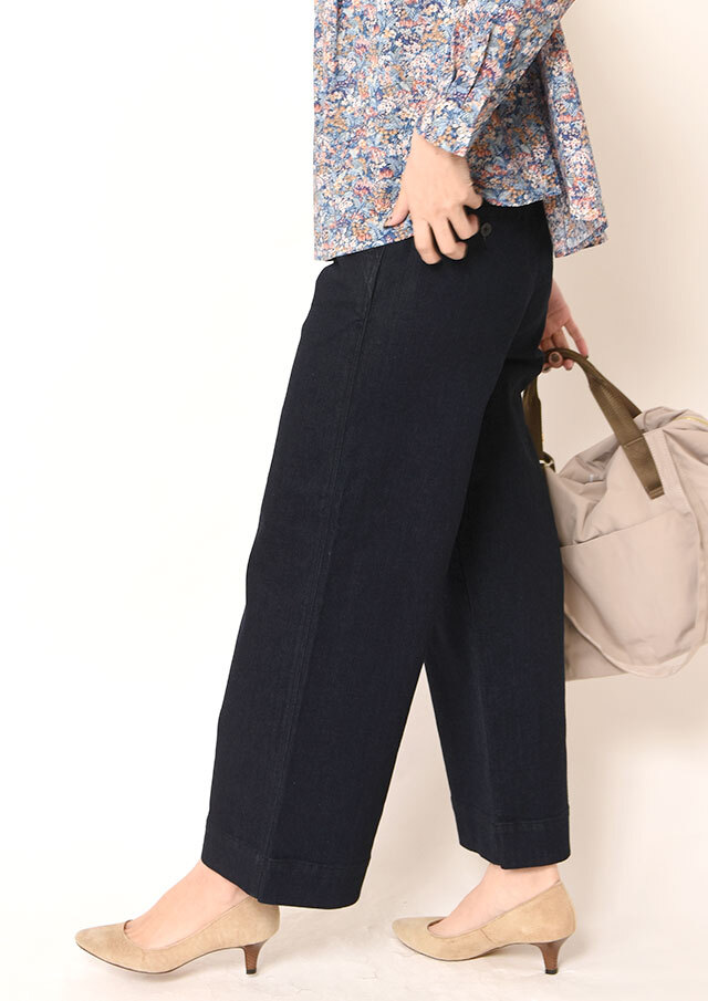 イージーワイドデニムパンツ｜RINSE