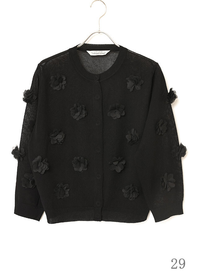 MOSCHINO モスキーノ♪フラワーモチーフカーディガン MOSCHINO CHEAPANDCHIC 花モチーフカーディガン - メルカリ