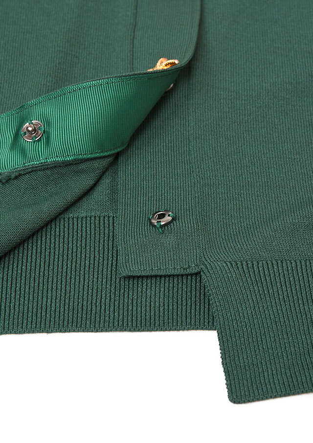 【139,650円】Donna Karan カーディガン　ナイロン&レーヨン レーヨンナイロンビジューボタンカーディガン