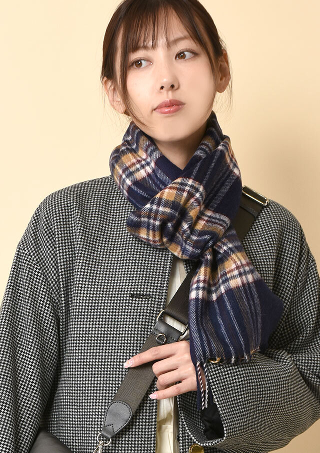 ◆Bronte｜ブロンテ｜チェックマフラー【BRO2531103】【27】