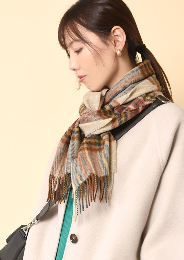 ◆Bronte|ブロンテ|チェックマフラー【BRO2531104】【27】