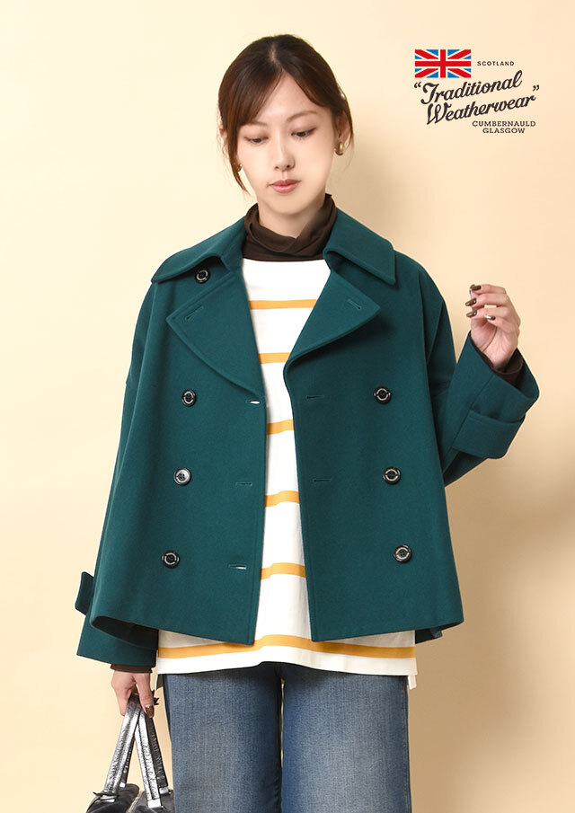 ◆TraditionalWeatherwear|トラディショナルウェザーウェア|MaltonPeaCoat|メルトンピーコート【CO0432ML】【26】