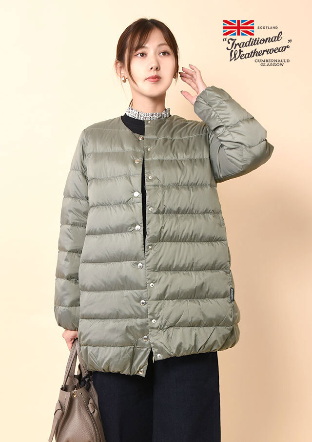 ◆TraditionalWeatherwear|トラディショナルウェザーウェア|ArkleyLongDownPackable|パッカブルミドルダウン【CO0497OZ】【26】