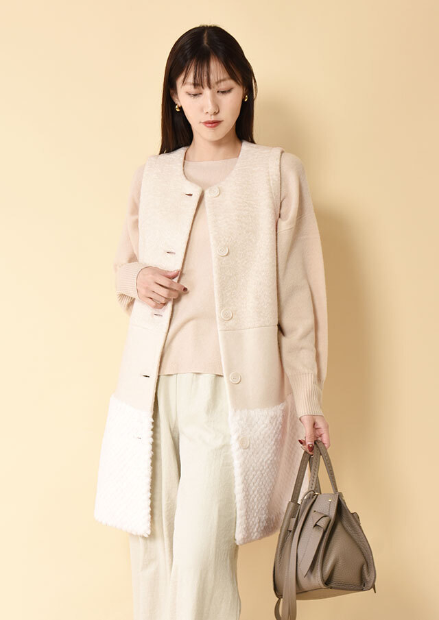 エコファーコンビミドルジレ