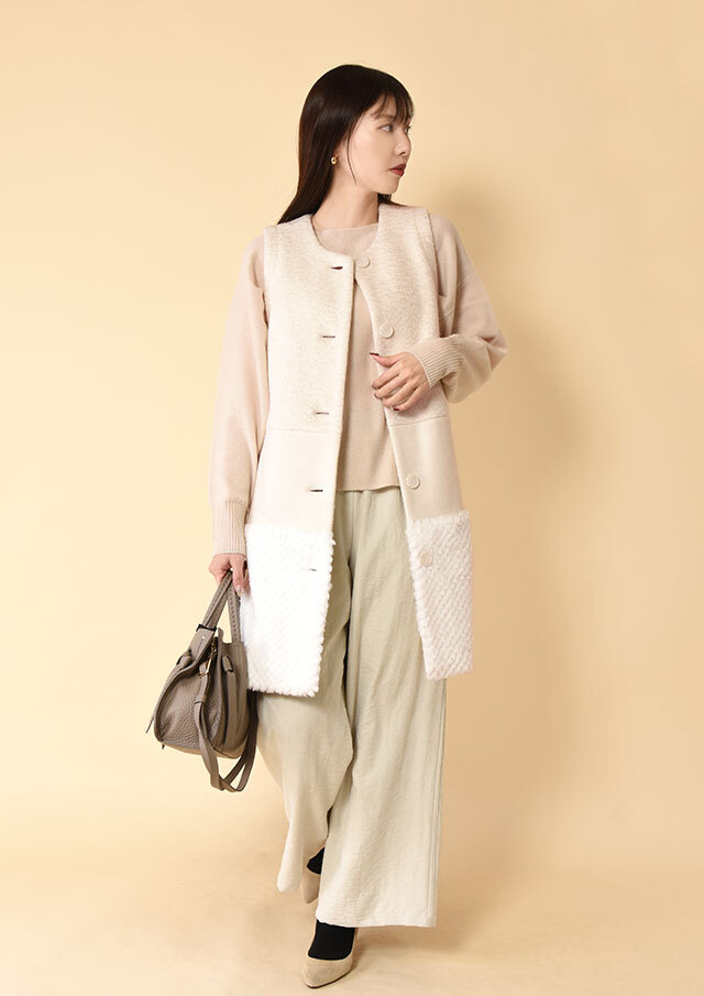 エコファーコンビミドルジレ