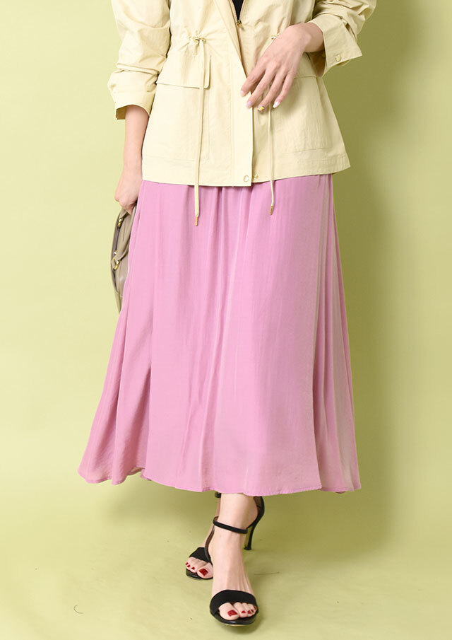 ◆エアリーカラーギャザースカート【H19250】【27】