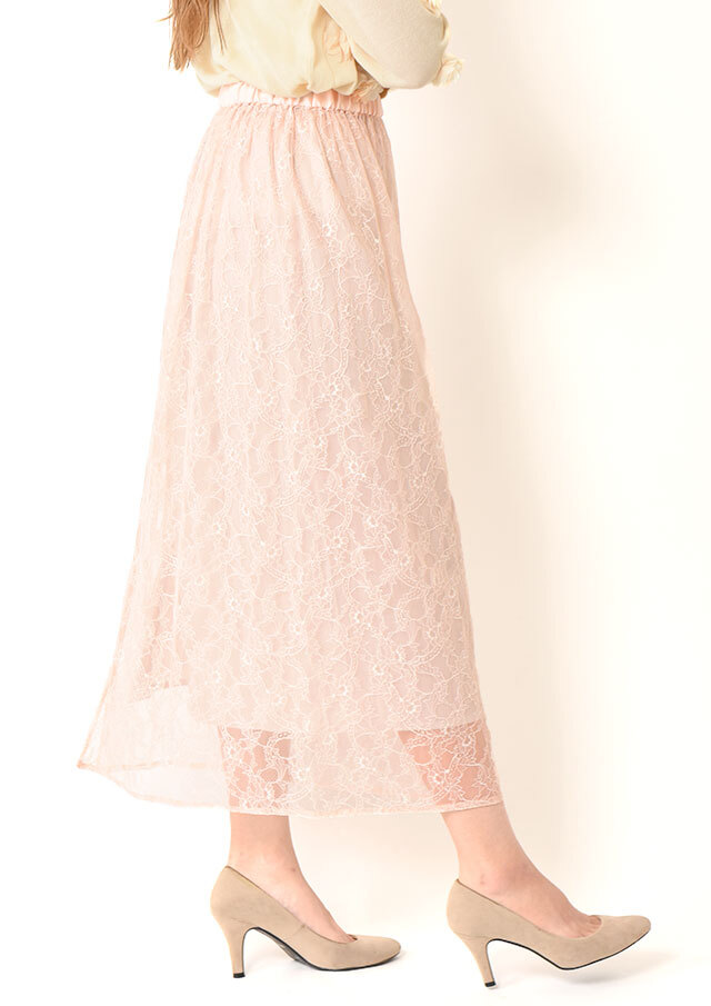 コードレースタイトロングスカート