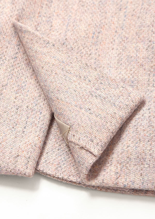 MIXツイードノーカラージャケット