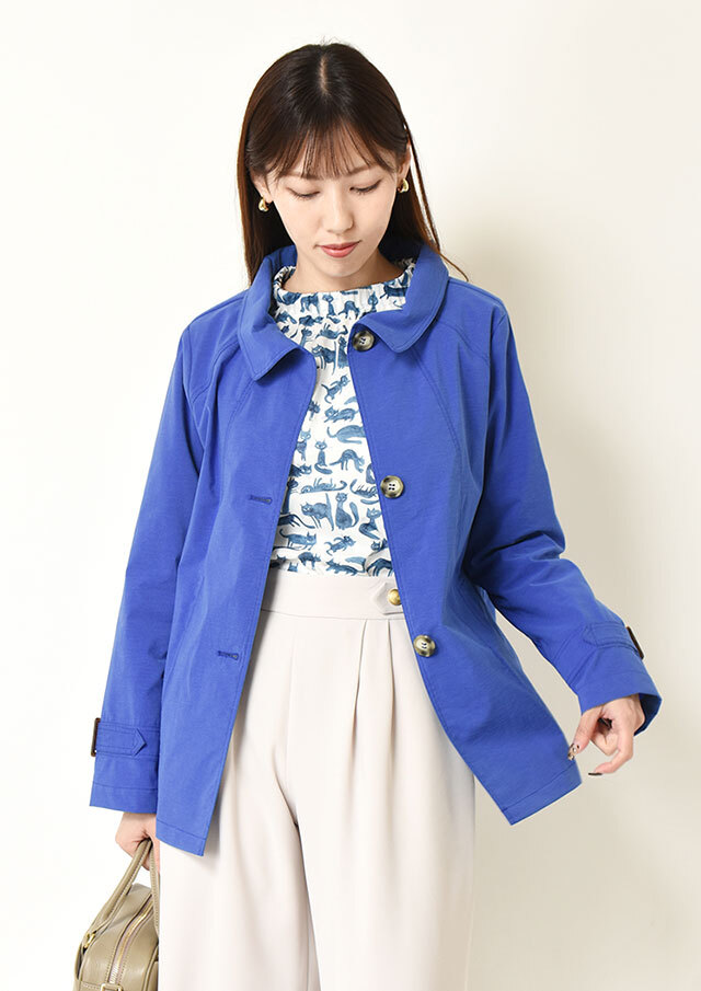 ◆テトロンコットンストレッチショートコート【H285-1002】【61】