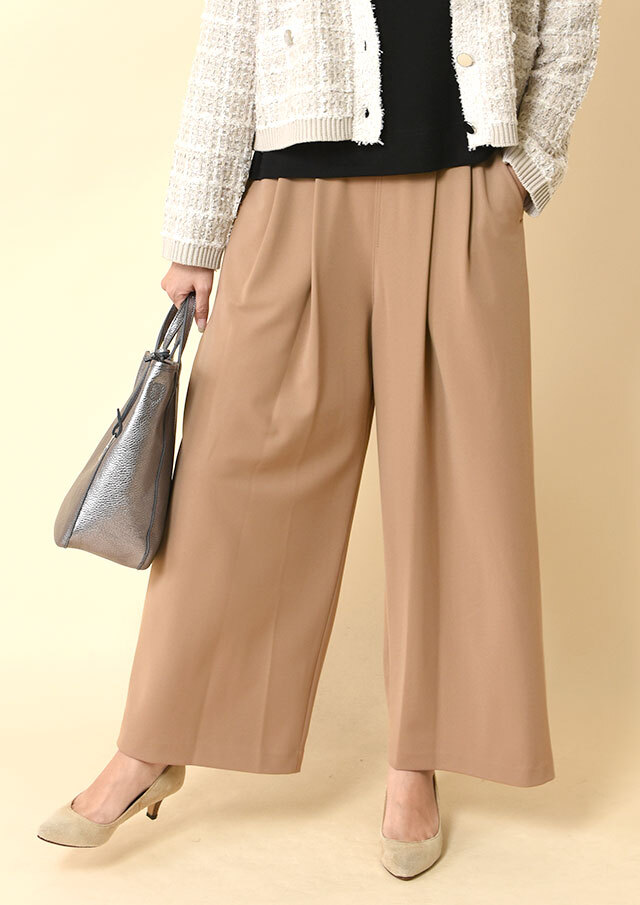 ◆ポンチタックワイドパンツ【H30623】【26】