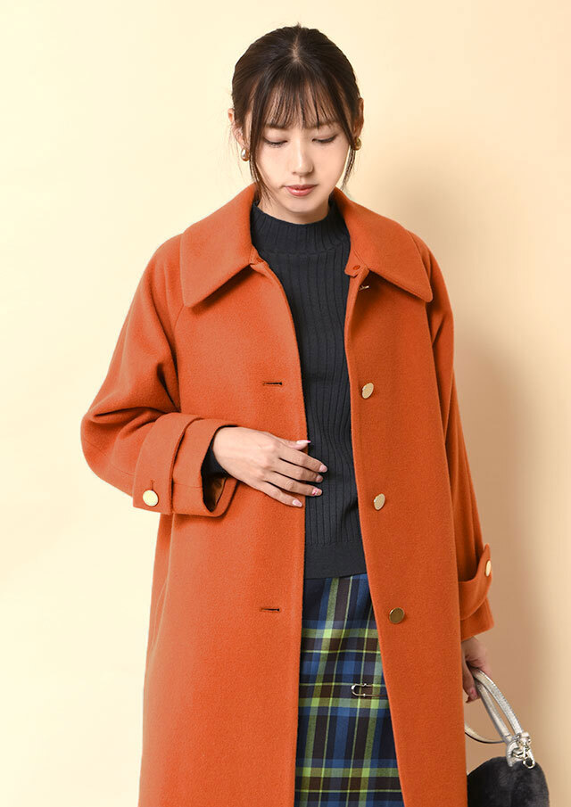 ウールモッサ2WAYロングコート