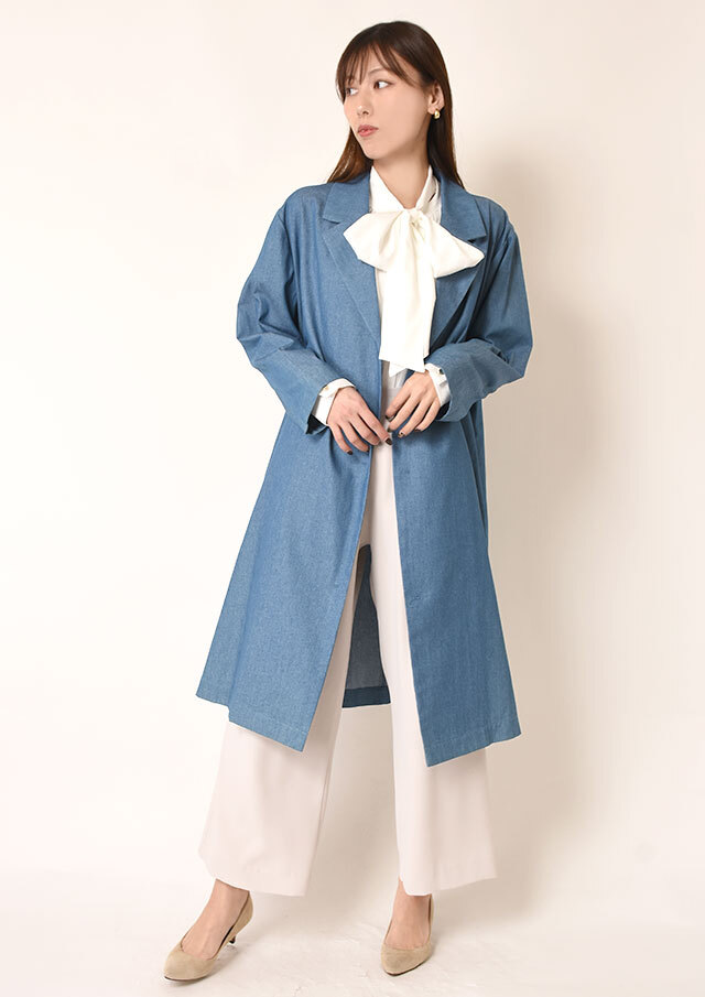 ◆デニムテーラードコート【H49055】【27】