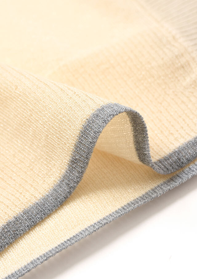 ⭐︎BLANC 水色 Vネックカーディガン⭐︎ セール】 《手洗い可能》シアーVネック7分袖カーディガン